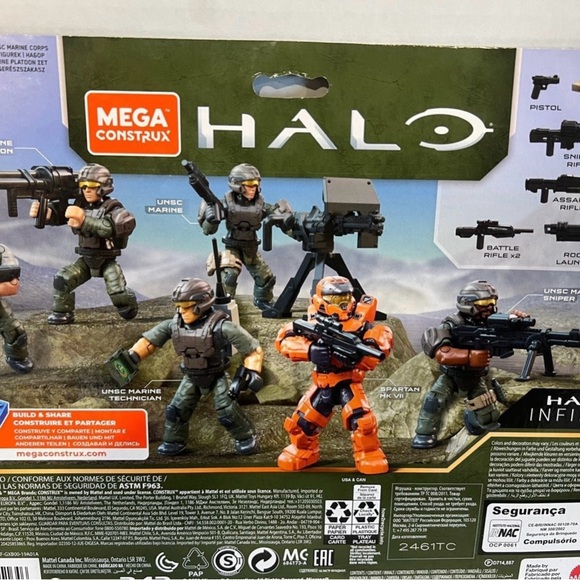 Halo Mega Construx UNSC MARINE PLATOON PACK - Picture 2 of 2
